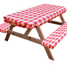 3 PCS Outdoor Elastic Picnic Table and Bench Covers Fitted Waterproof Heavy Duty Tablecloth